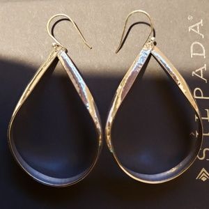Silpada Sterling 2 inch drop earrings,  fish hook